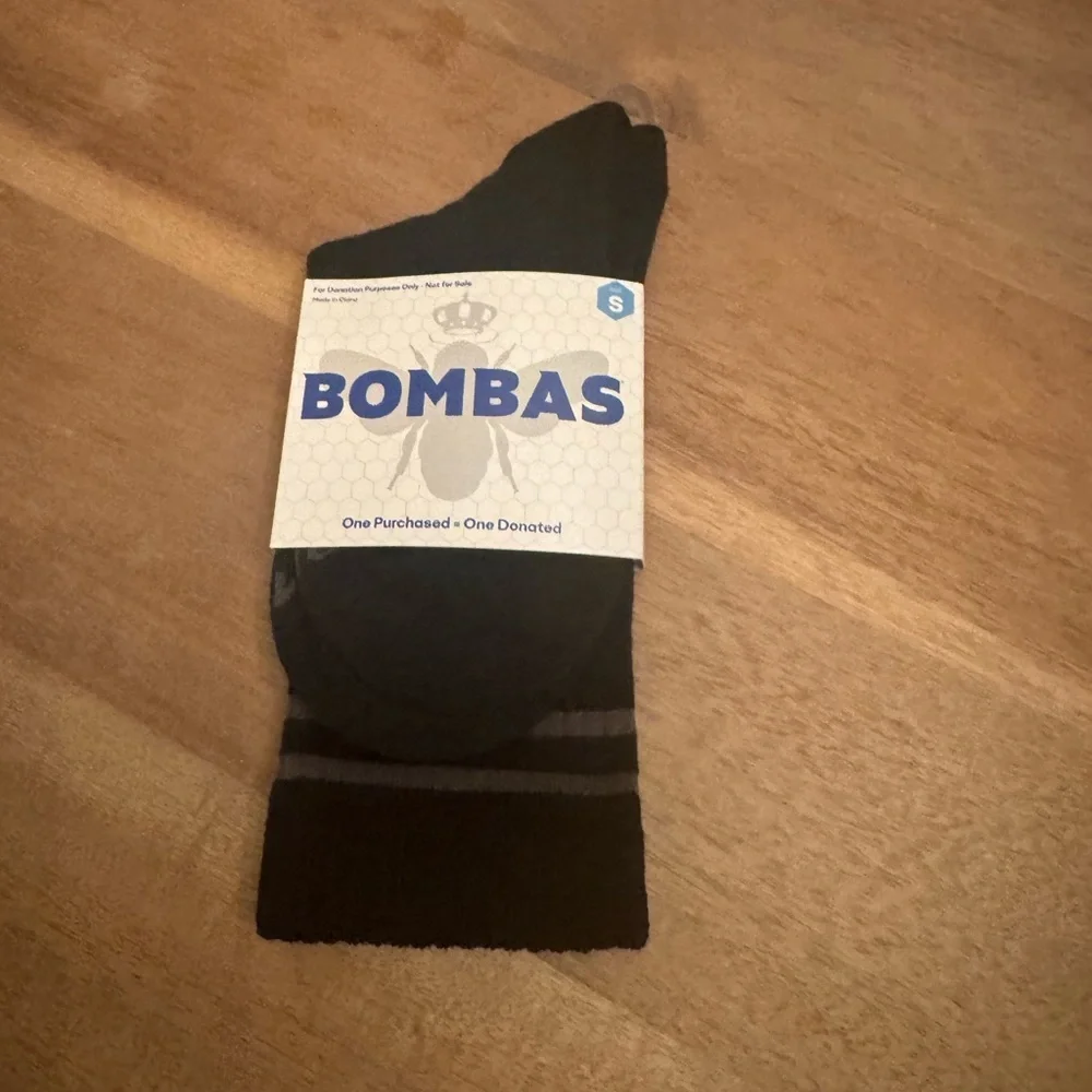 Bombas Black Gray Socks Men's Women's